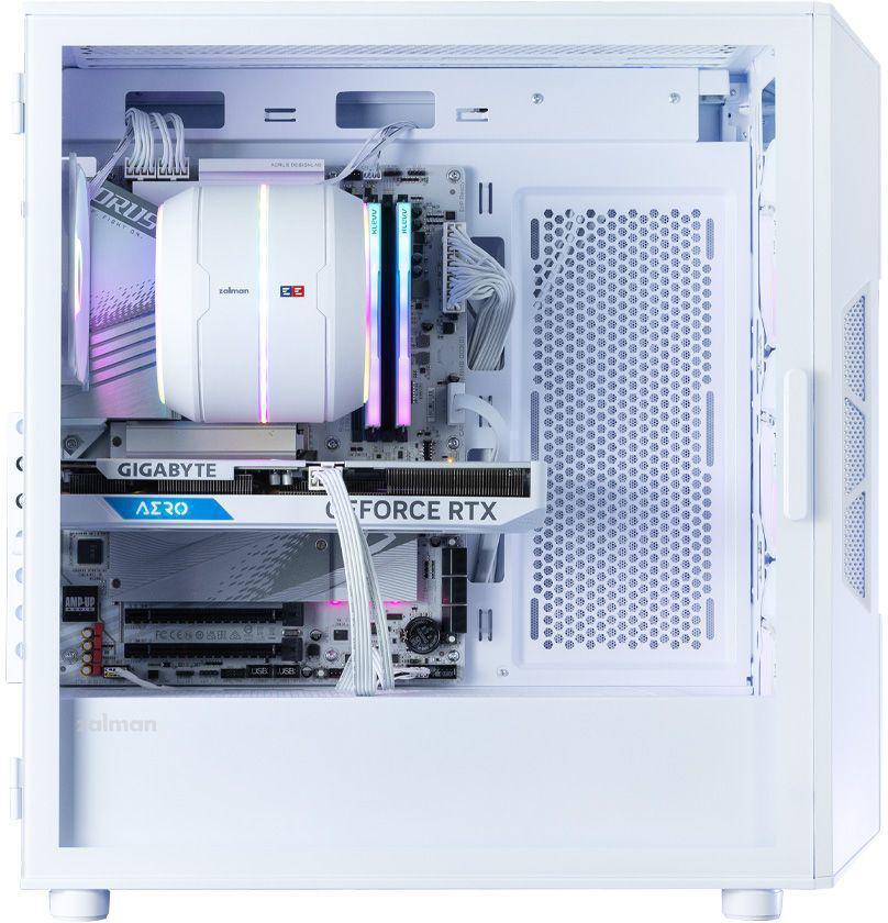 Корпус Zalman i3 Neo V2 белый без БП ATX 7x120mm 5x140mm 1xUSB3.0 audio bott PSU