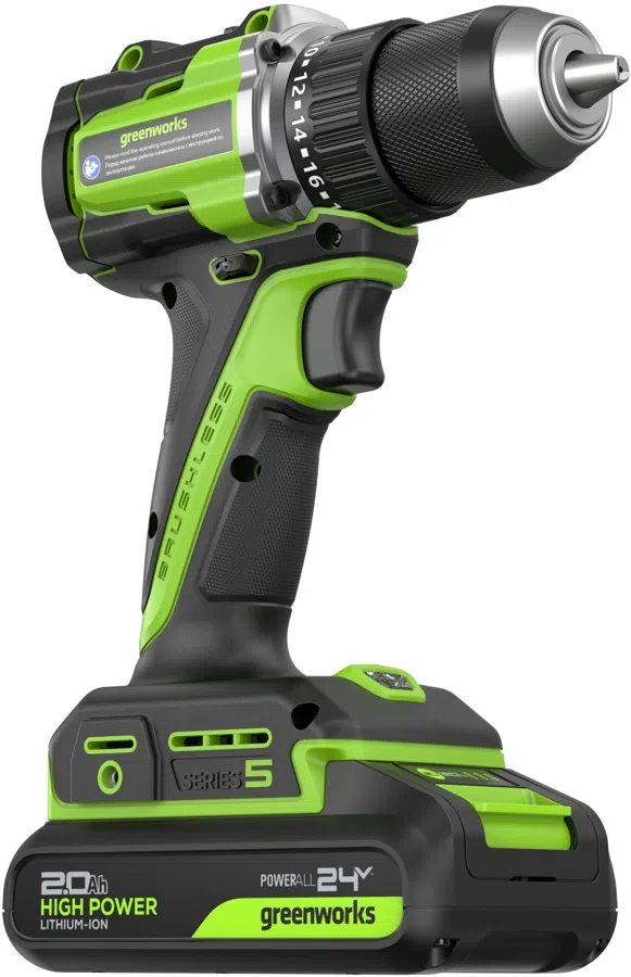 Дрель-шуруповерт Greenworks DD560 аккум. патрон:быстрозажимной (3708407CUA)