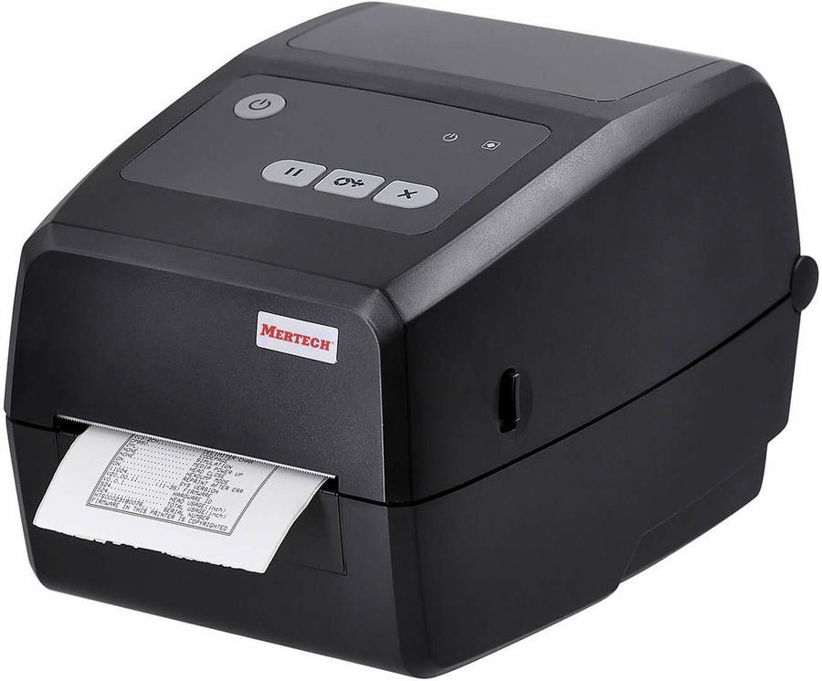 Термопринтер Mertech TLP4H (1026) 300dpi 101мм/с/USB/RS232/Eth для печ.этик. черный