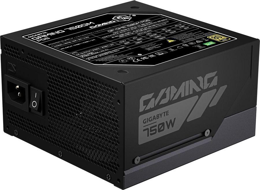 Блок питания Gigabyte ATX 750W GP-GME750GM PG5 80+ gold (20+4pin) APFC 135mm fan 8xSATA Cab Manag RTL