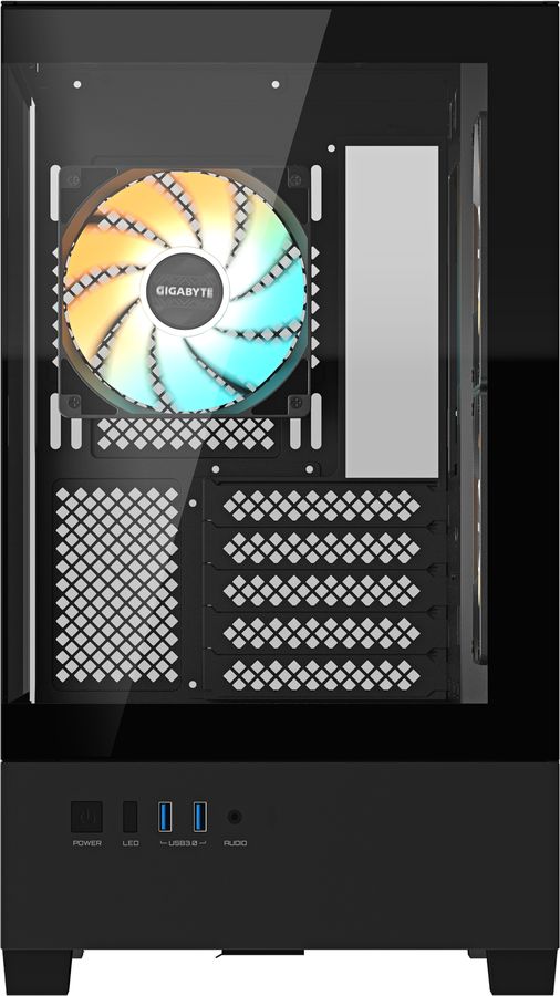 Корпус Gigabyte GB-C201P черный без БП mATX 6x120mm 3x140mm 2xUSB3.0 audio bott PSU
