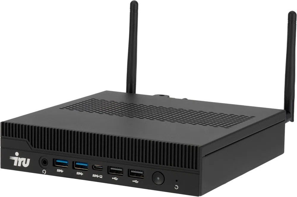 Неттоп IRU Tactio 310H6ITF i5 12400 (2.5) 16Gb SSD512Gb UHDG 730 Windows 11 Pro GbitEth WiFi BT 120W черный (RUS) (2181207)