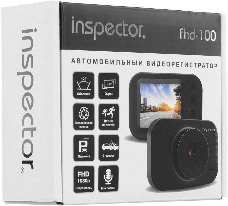 Видеорегистратор Inspector FHD-100 черный 1080x1920 1080p 120гр. GP2247