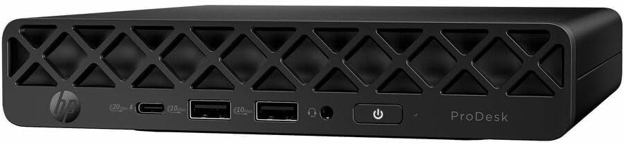 Неттоп HP ProDesk 4 G1i mini U5 235T (2.2) 16Gb SSD512Gb Graphics Windows 11 Pro GbitEth WiFi BT 90W kb мышь клавиатура черный (BS7M0UT)