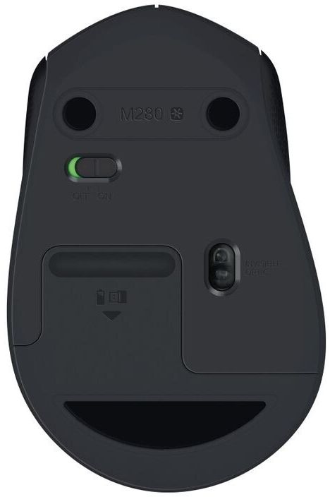 Мышь Logitech M280 черный оптическая 1000dpi беспров. USB 2but (910-004298)
