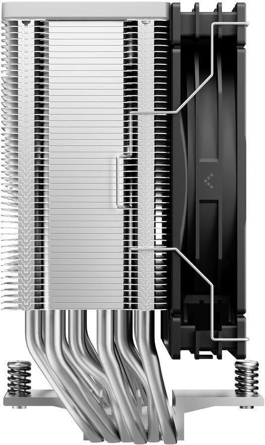 Устройство охлаждения(кулер) Deepcool AG600 нет подсветки Soc-AM5/AM4/1200/1700/1851 серебристый/черный 4-pin 29.22dB Al+Cu 260W 686gr Ret (R-AG600-BKNPMG2-G)
