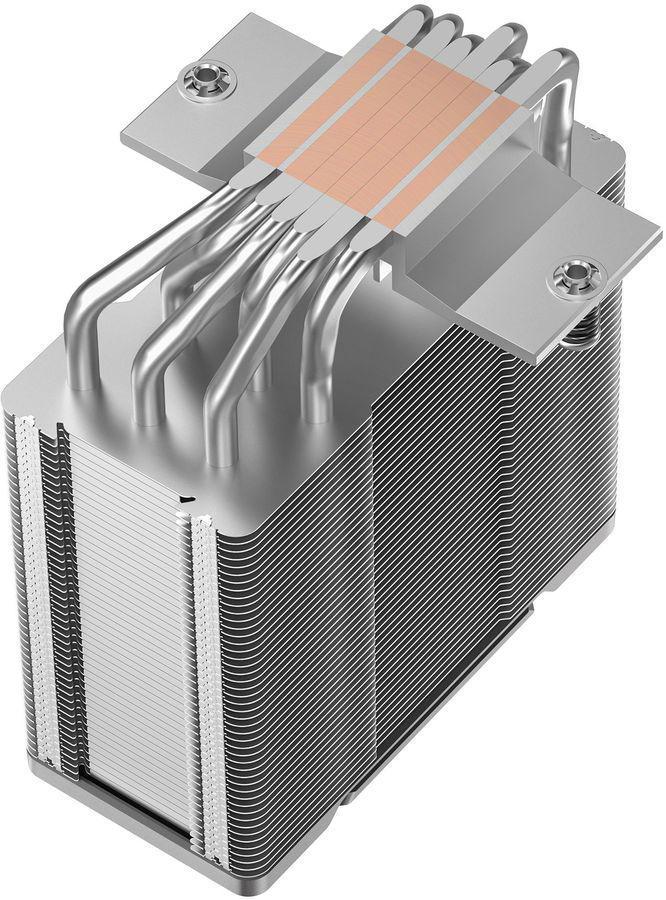 Устройство охлаждения(кулер) Deepcool AG600 нет подсветки Soc-AM5/AM4/1200/1700/1851 серебристый/черный 4-pin 29.22dB Al+Cu 260W 686gr Ret (R-AG600-BKNPMG2-G)