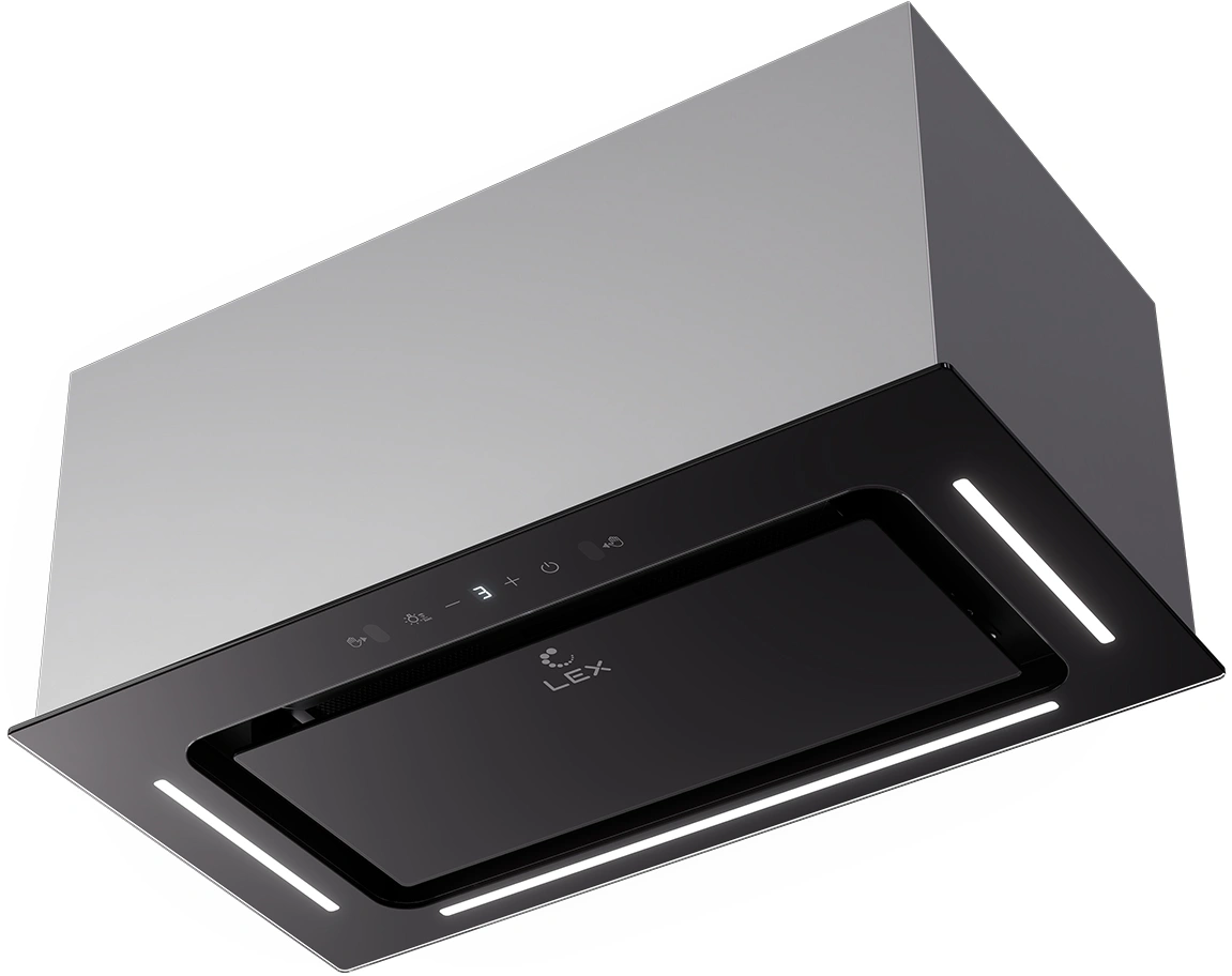 Вытяжка встраиваемая Lex Aura 600 Inverter BL черный управление: сенсорное (1 мотор)