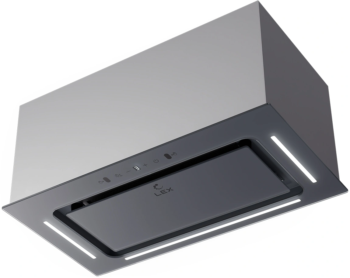 Вытяжка встраиваемая Lex Aura 600 Inverter GR серый управление: сенсорное (1 мотор)