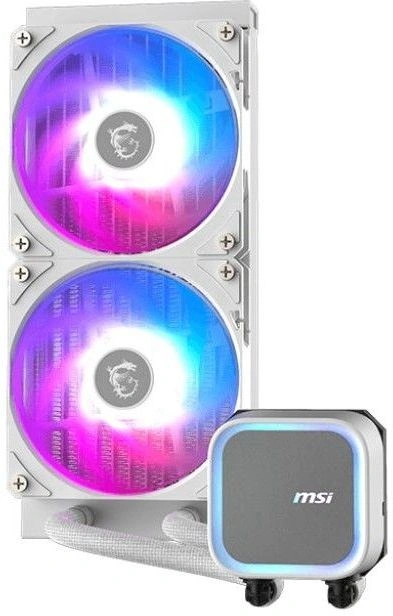 Система водяного охлаждения MSI Mag Coreliquid A13 240 ARGB Soc-AM5/AM4/1700/1851 белый 3-pin 31.3dB Al 280W Ret (306-7ZWHA21-L80)