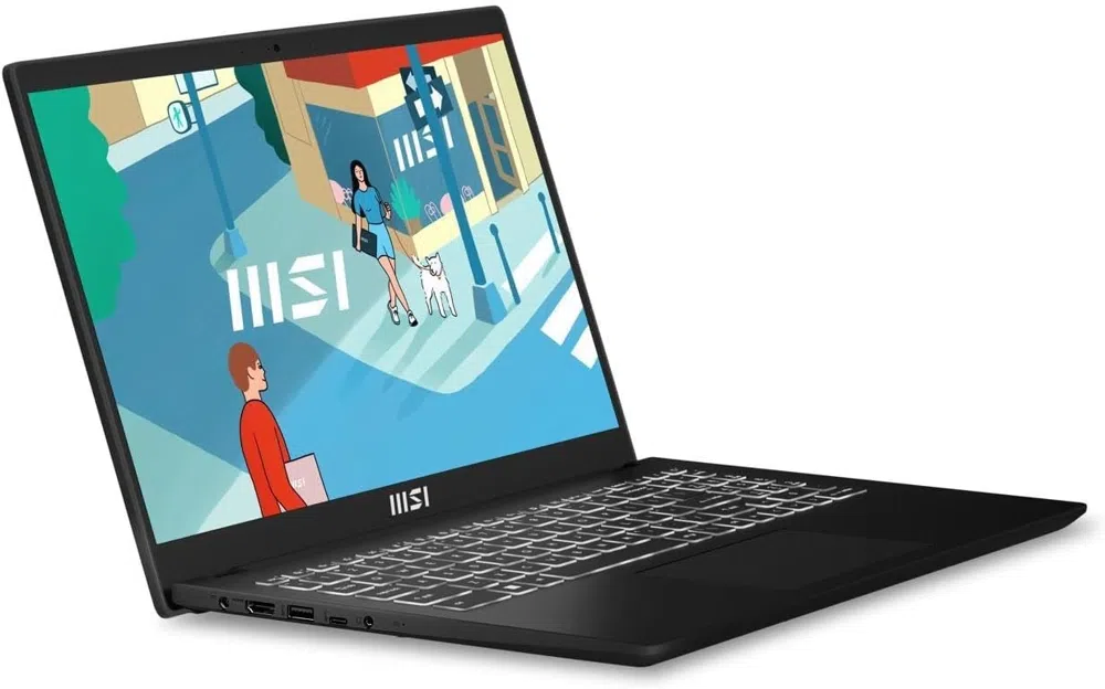 Ноутбук MSI Modern 15 H B13M-010US Core i9 13900H 32Gb SSD1Tb Intel Iris Xe graphics 15.6" IPS FHD (1920x1080) Windows 11 Home Multi Language black WiFi BT Cam (9S7-15H411-018)