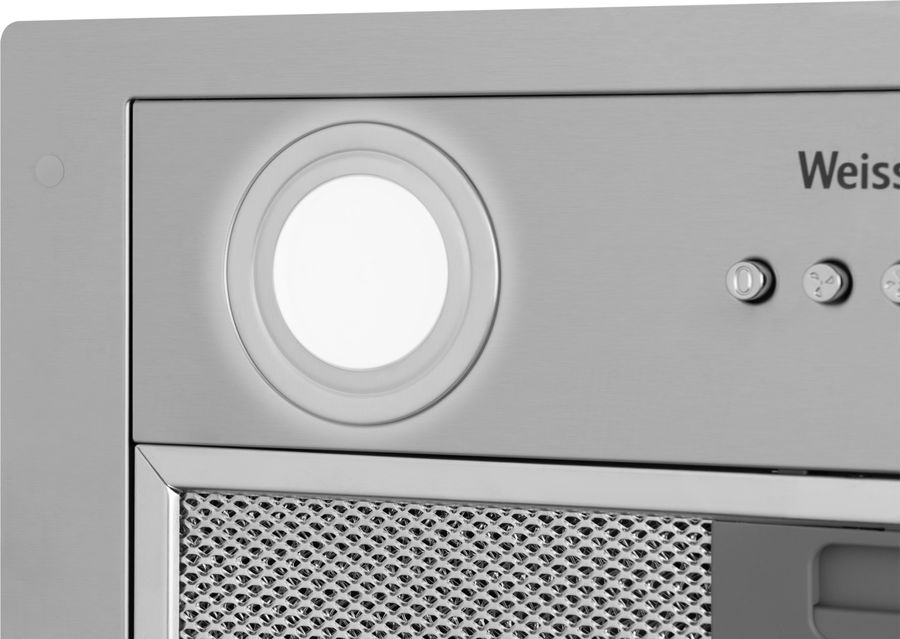 Вытяжка встраиваемая Weissgauff Dubhe 450 Inox нержавеющая сталь управление: кнопочное (1 мотор)