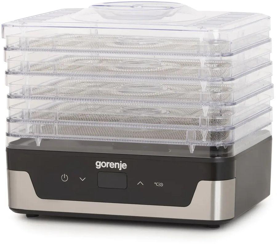 Сушка для фруктов и овощей Gorenje FDK400DE 5под. 240Вт нержавеющая сталь