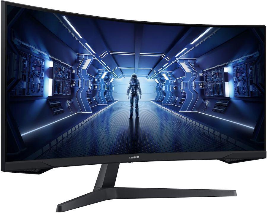 Монитор Samsung 34" Odyssey G5 LC34G55TWWPXEN черный VA LED 21:9 HDMI матовая 250cd 178гр/178гр 3440x1440 165Hz FreeSync Premium DP UW 5.6кг