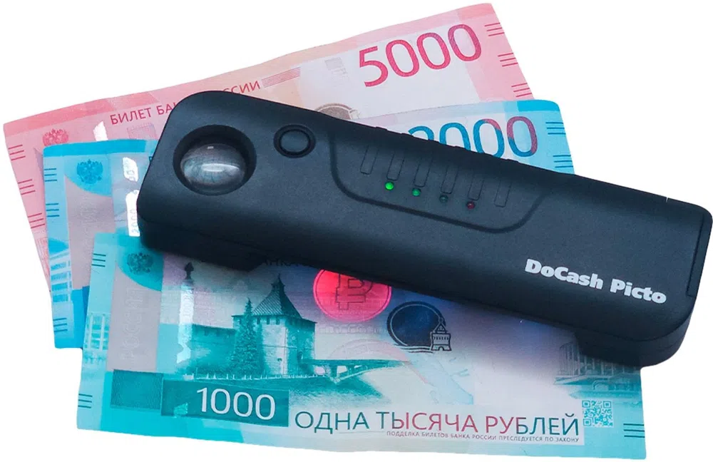 Детектор банкнот DoCash Picto просмотровый АКБ