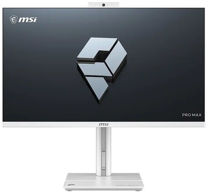 Моноблок MSI Pro MAX 27P Z 8MG-008 27" Full HD Ryzen 5 220 (3.2) 16Gb SSD512Gb Radeon 740M без ОС GbitEth WiFi BT клавиатура мышь Cam белый 1920x1080