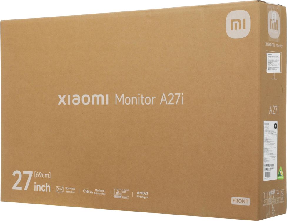 Монитор Xiaomi 27" A27i 2026 черный IPS LED 6ms 16:9 HDMI матовая 1500:1 300cd 178гр/178гр 1920x1080 144Hz DP FHD 3.9кг
