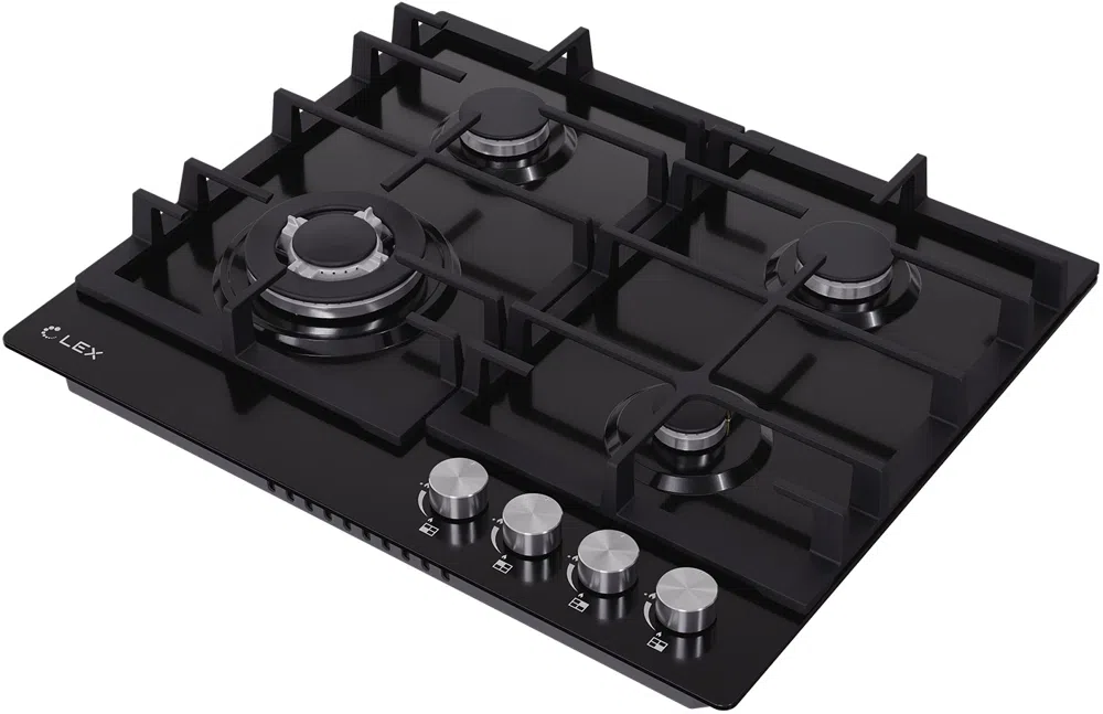 Газовая варочная поверхность Lex Hi-tech Gve 642 Bl Matt Edition черный