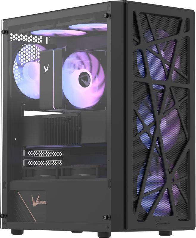 Корпус Formula Mana V2 черный без БП ATX 9x120mm 1x140mm 1xUSB2.0 1xUSB3.0 bott PSU