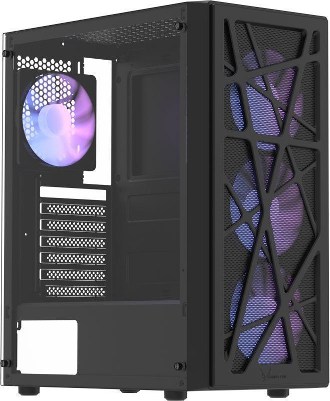 Корпус Formula Mana V2 черный без БП ATX 9x120mm 1x140mm 1xUSB2.0 1xUSB3.0 bott PSU