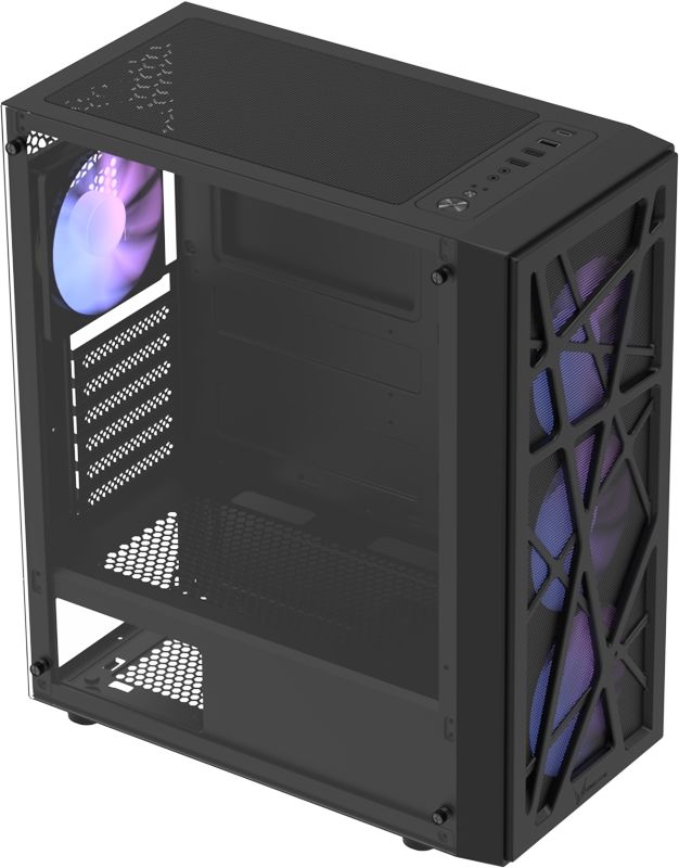 Корпус Formula Mana V2 черный без БП ATX 9x120mm 1x140mm 1xUSB2.0 1xUSB3.0 bott PSU