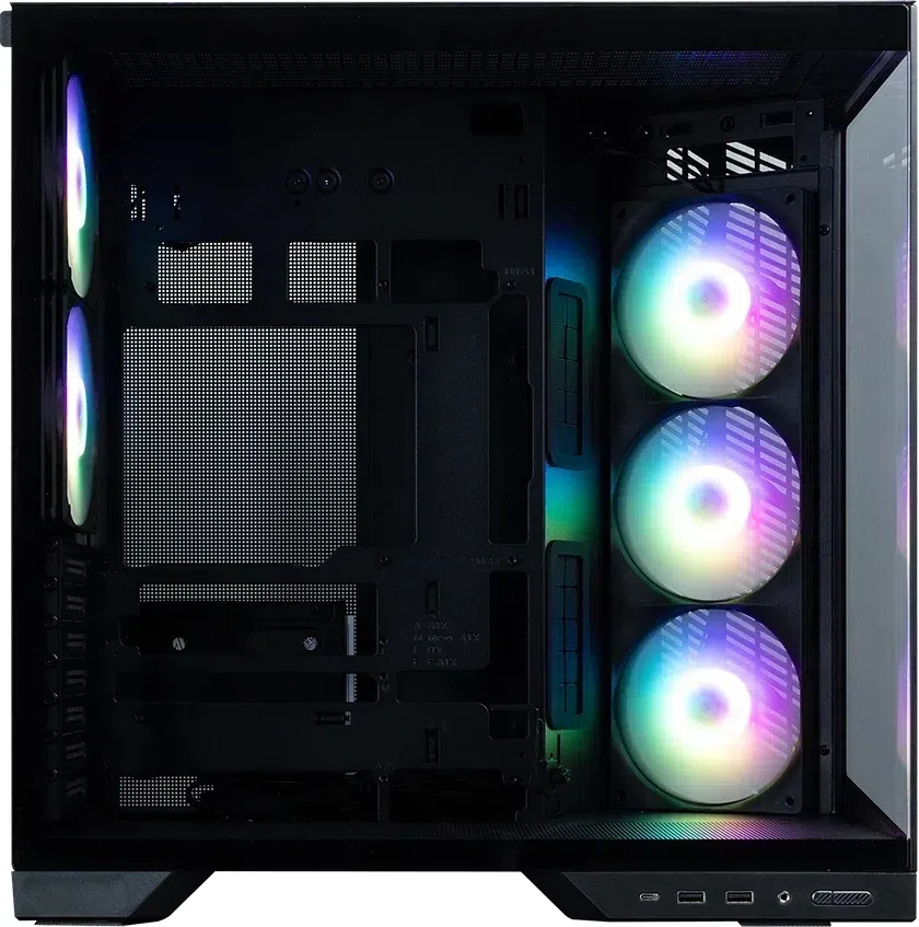 Корпус Zalman D50 черный без БП ATX 6x120mm 4x140mm 2xUSB3.0 audio bott PSU