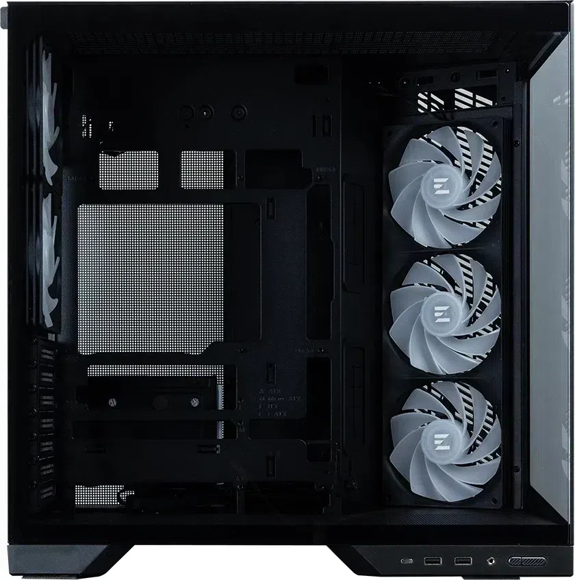 Корпус Zalman D50 черный без БП ATX 6x120mm 4x140mm 2xUSB3.0 audio bott PSU