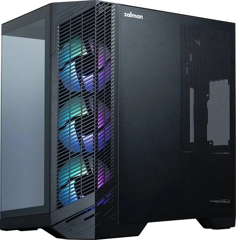 Корпус Zalman D50 черный без БП ATX 6x120mm 4x140mm 2xUSB3.0 audio bott PSU