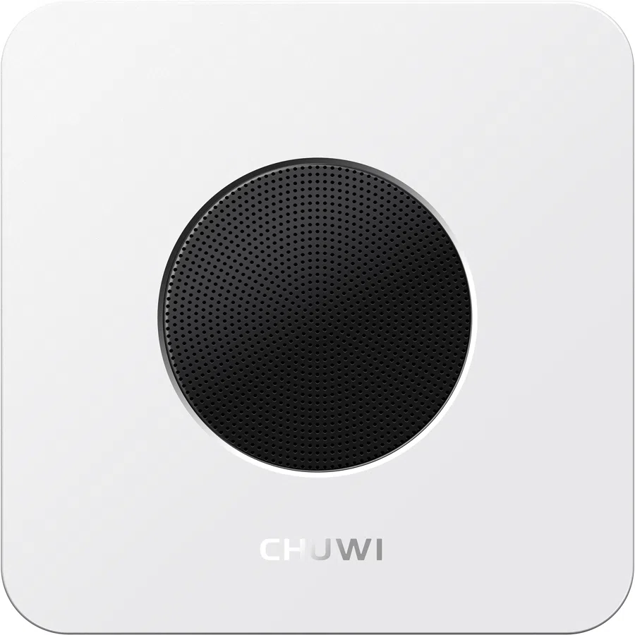 Неттоп Chuwi LarkBox X Core 3 100U (1.2) 16Gb SSD512Gb Graphics Windows 11 Pro 2xGbitEth WiFi BT 65W черный/белый