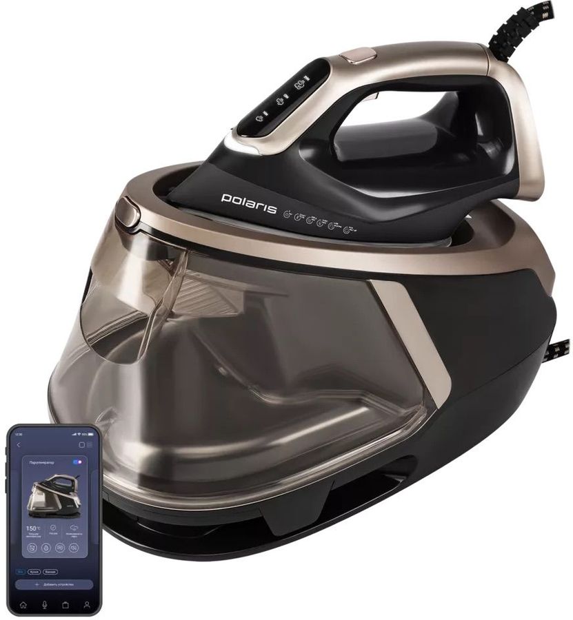Парогенератор Polaris PSS 8010K X-Steam PRO 3000Вт черный/золотистый