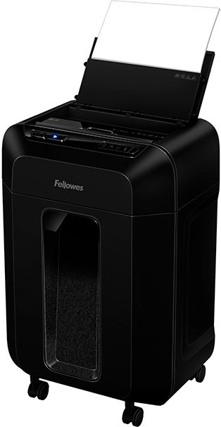 Шредер Fellowes AutoMax 90М черный с автоподачей (секр.P-4) фрагменты 90лист. 17лтр. скрепки скобы пл.карты