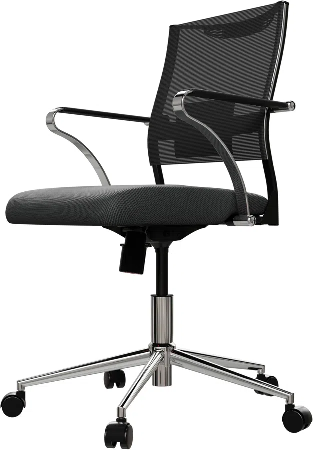 Кресло Метта Sit Air 24/7 M4-281K - Italy (M09.B23.G18.W01) черный сиденье черный сетка/ткань крестов. хром