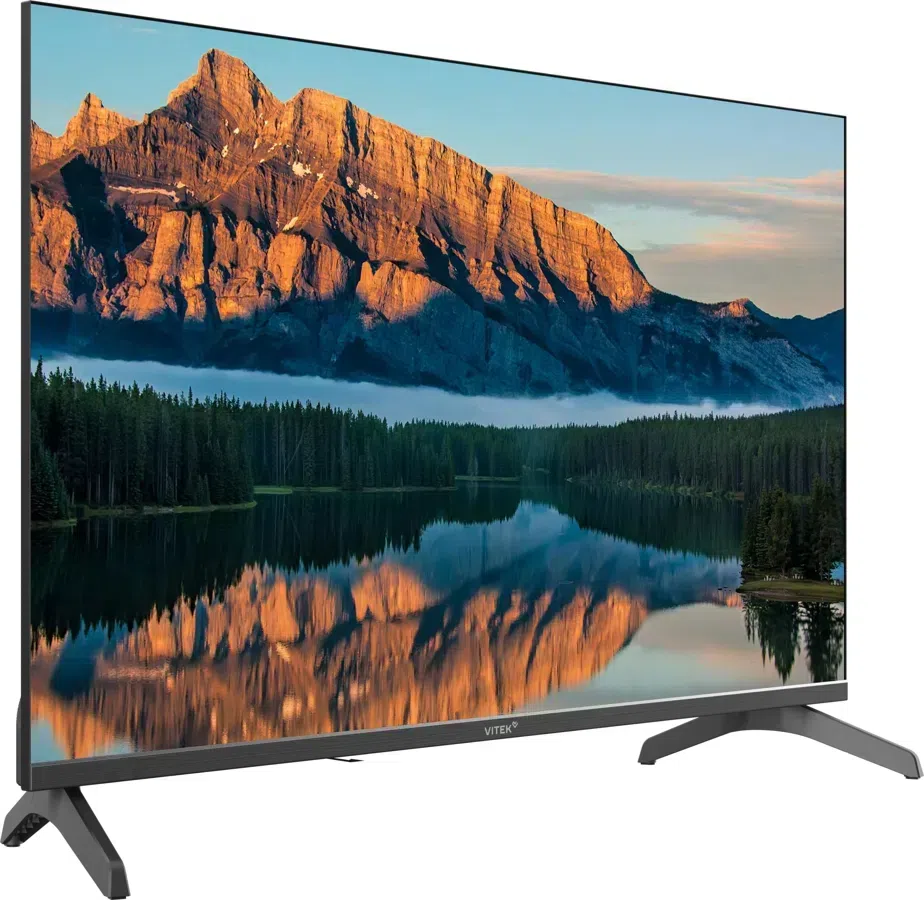 Телевизор LED Vitek 32" VT-32FBS301 Яндекс.ТВ Frameless черный FULL HD 60Hz DVB-T DVB-T2 DVB-C DVB-S DVB-S2 USB WiFi Smart TV