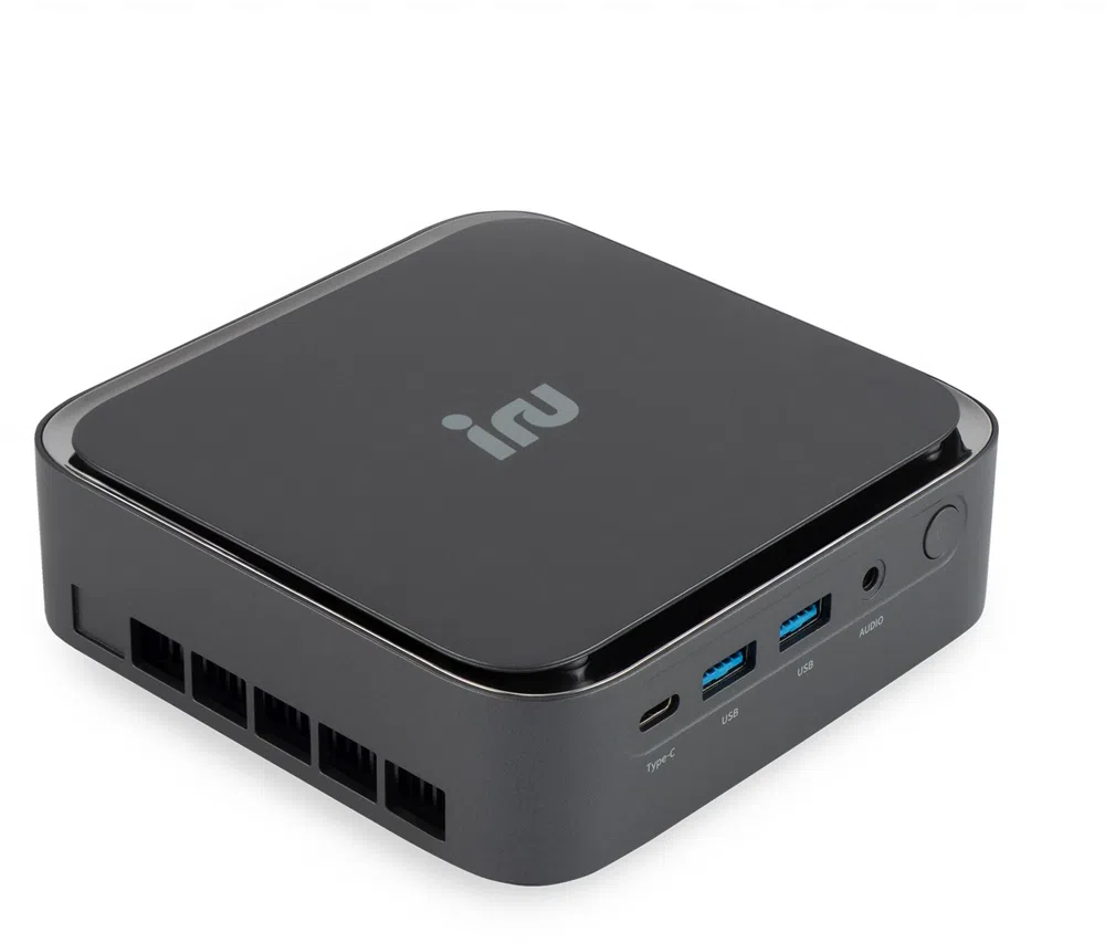 Неттоп IRU Tactio 513 i5 1235U (1.3) 8Gb SSD512Gb UHDG Windows 11 Pro 64 GbitEth WiFi BT 120W серый (RUS) (2189940)