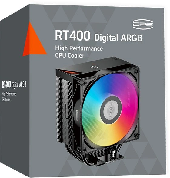 Устройство охлаждения(кулер) PcCooler RT400 Digital ARGB Soc-AM5/AM4/1200/1700/1851 черный 4-pin 34.9dB Al+Cu LCD 235W Ret (RT400-BKAWYL-GL)