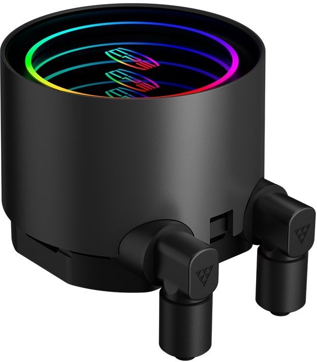 Система водяного охлаждения PcCooler DA360 V2 ARGB Soc-AM5/AM4/1200/1700/1851 черный 4-pin 36.5dB Al 300W Ret (DA360V2-BKAWXX-GL)