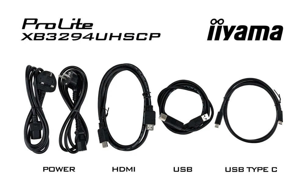 Монитор Iiyama 32" ProLite XB3294UHSCP-B1 черный VA LED 2ms 21:9 HDMI M/M матовая HAS 400cd 178гр/178гр 3440x2160 75Hz DP 4K USB 9.7кг