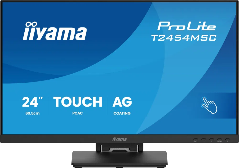 Монитор Iiyama 23.8" ProLite T2454MSC-B3AG черный IPS LED 16:9 HDMI M/M глянцевая HAS 300cd 178гр/178гр 1920x1080 75Hz DP FHD USB Touch 5.4кг