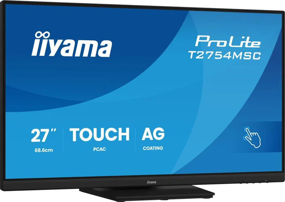 Монитор Iiyama 27" ProLite T2754MSC-B2AG черный IPS LED 16:9 HDMI M/M глянцевая HAS 300cd 178гр/178гр 1920x1080 75Hz VGA FHD USB Touch 6.6кг