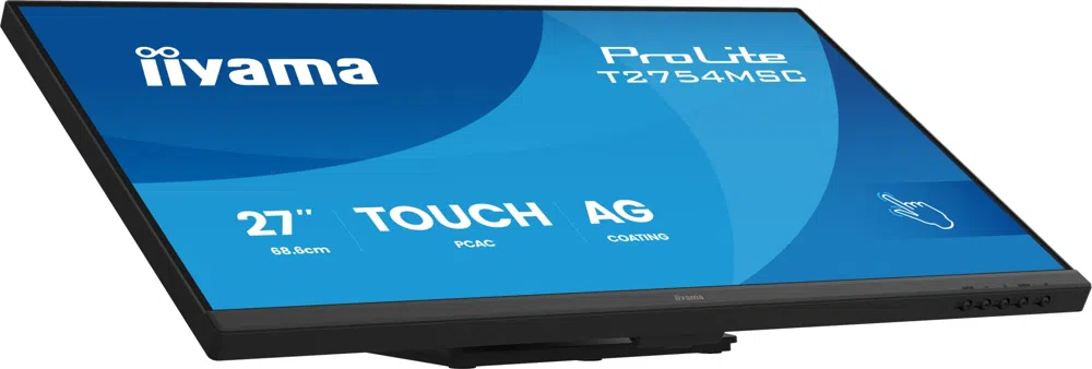 Монитор Iiyama 27" ProLite T2754MSC-B2AG черный IPS LED 16:9 HDMI M/M глянцевая HAS 300cd 178гр/178гр 1920x1080 75Hz VGA FHD USB Touch 6.6кг