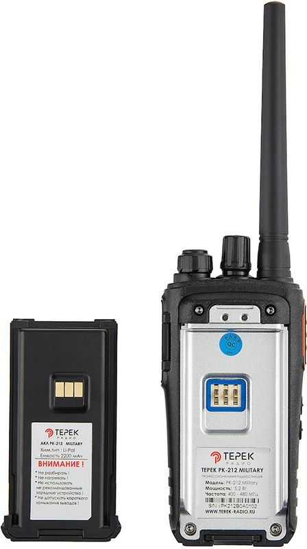 Рация Терек РК-212 502кан. до 13км аккум. сигн.Аналоговый черный (РК-212 MILITARY U)