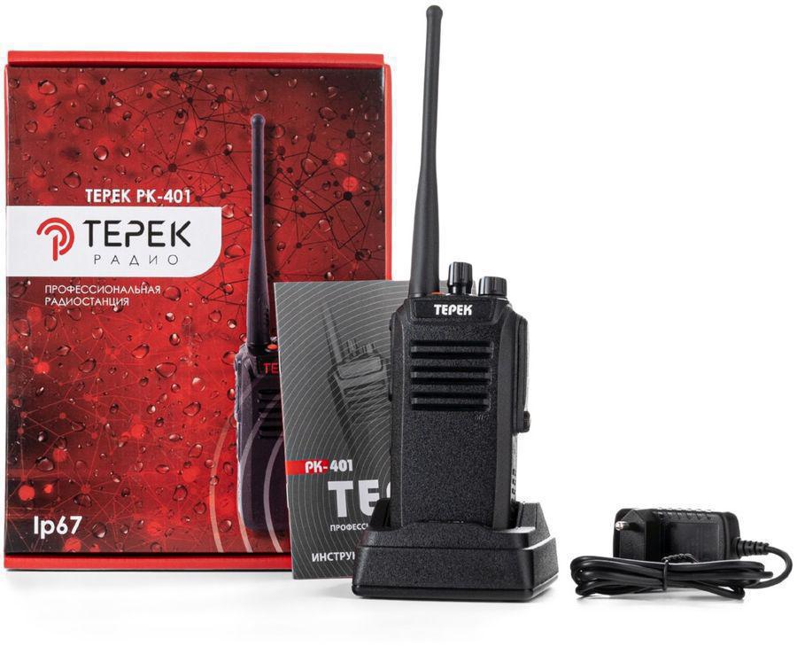 Рация Терек РК-401 U 16кан. до 15км аккум. сигн.Аналоговый черный