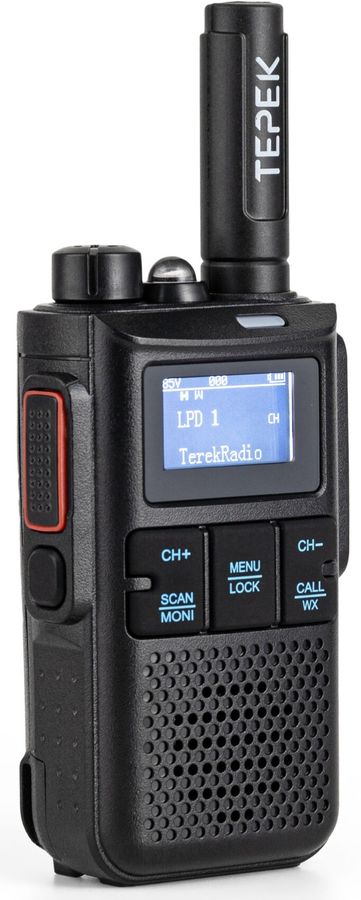 Рация Терек РК-102 199кан. до 5км аккум. сигн.Аналоговый черный