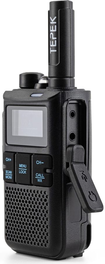 Рация Терек РК-102 199кан. до 5км аккум. сигн.Аналоговый черный