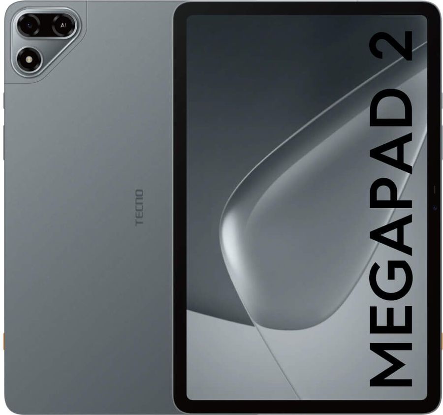 Планшет Tecno MegaPad 2 T1103 G99 (2.2) 8C RAM6Gb ROM128Gb 10.95" IPS 2560x1600 4G Android 16 серый 8Mpix 8Mpix BT WiFi microSD 2Tb 8200mAh 1776hrs