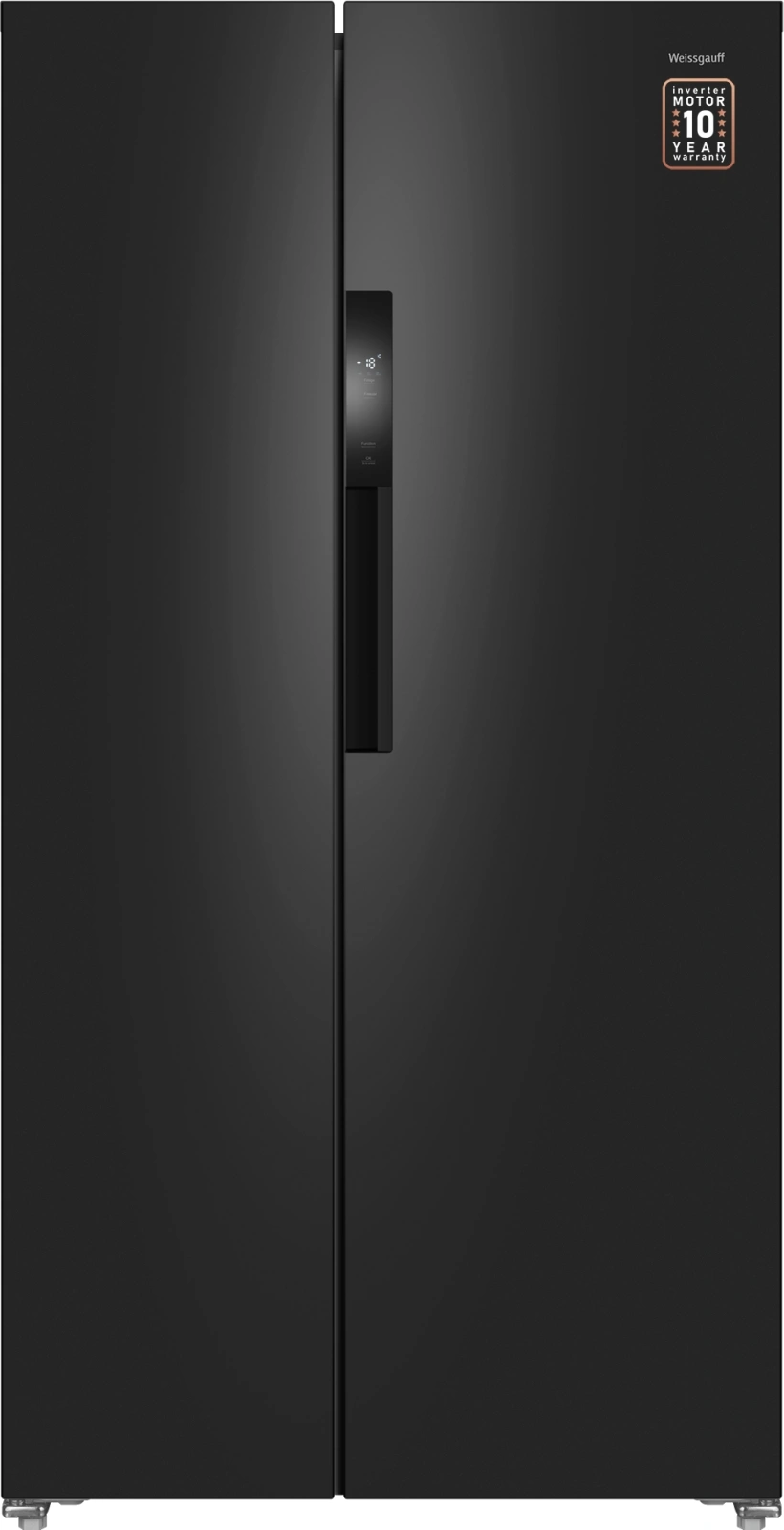Холодильник Weissgauff WSBS 550 Built-in NoFrost Inverter 2-хкамерн. черный инвертер