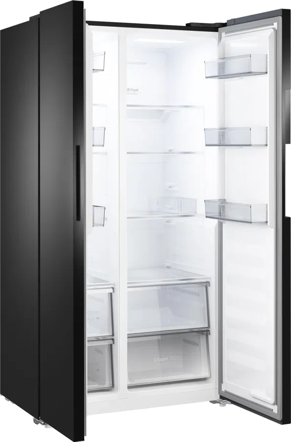 Холодильник Weissgauff WSBS 550 Built-in NoFrost Inverter 2-хкамерн. черный инвертер