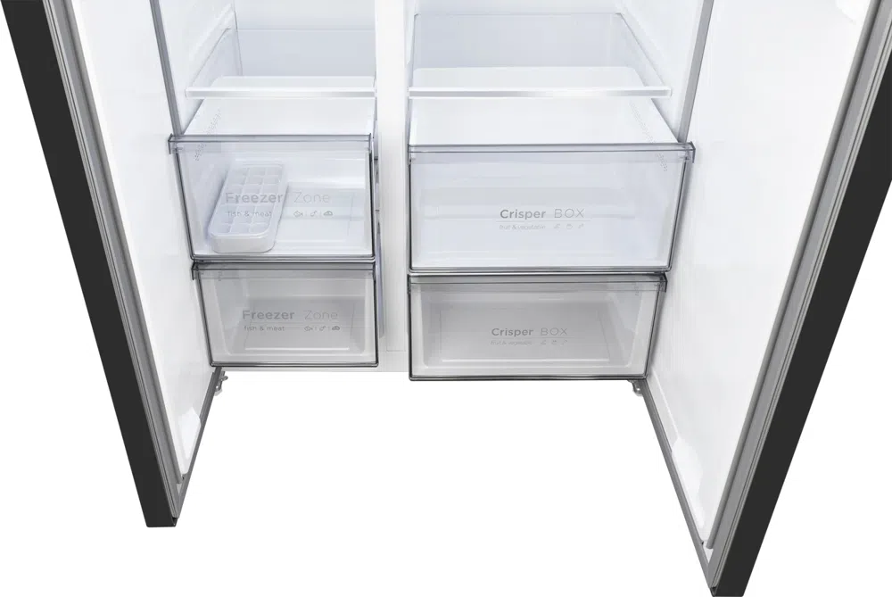 Холодильник Weissgauff WSBS 550 Built-in NoFrost Inverter 2-хкамерн. черный инвертер