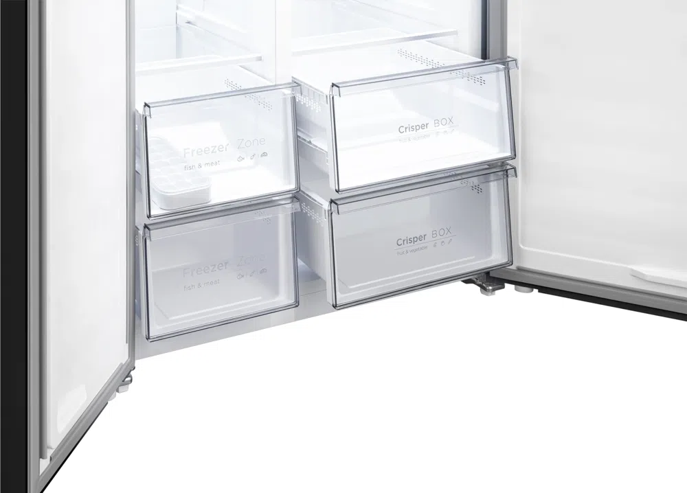 Холодильник Weissgauff WSBS 550 Built-in NoFrost Inverter 2-хкамерн. черный инвертер