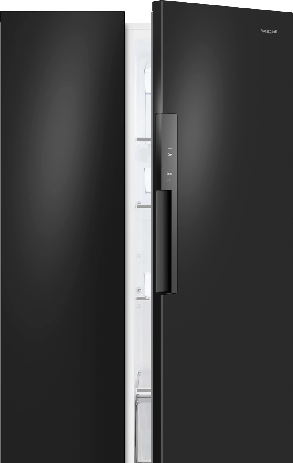 Холодильник Weissgauff WSBS 550 Built-in NoFrost Inverter 2-хкамерн. черный инвертер